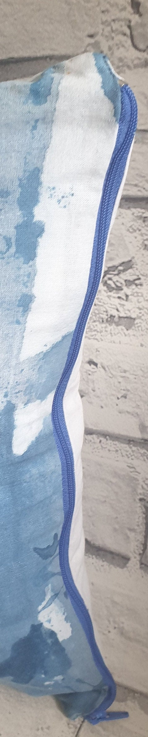 Hand-Dyed Indigo Shibori Cushion: Blue & White Cotton Decor