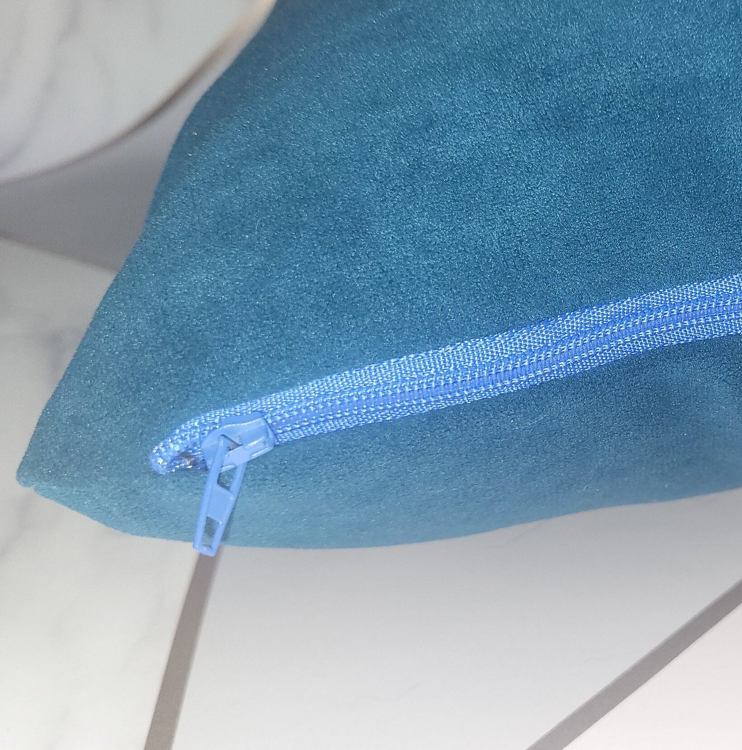 Teal Velvet Cushions: Square Pillows, Family Room Decor (30cm)