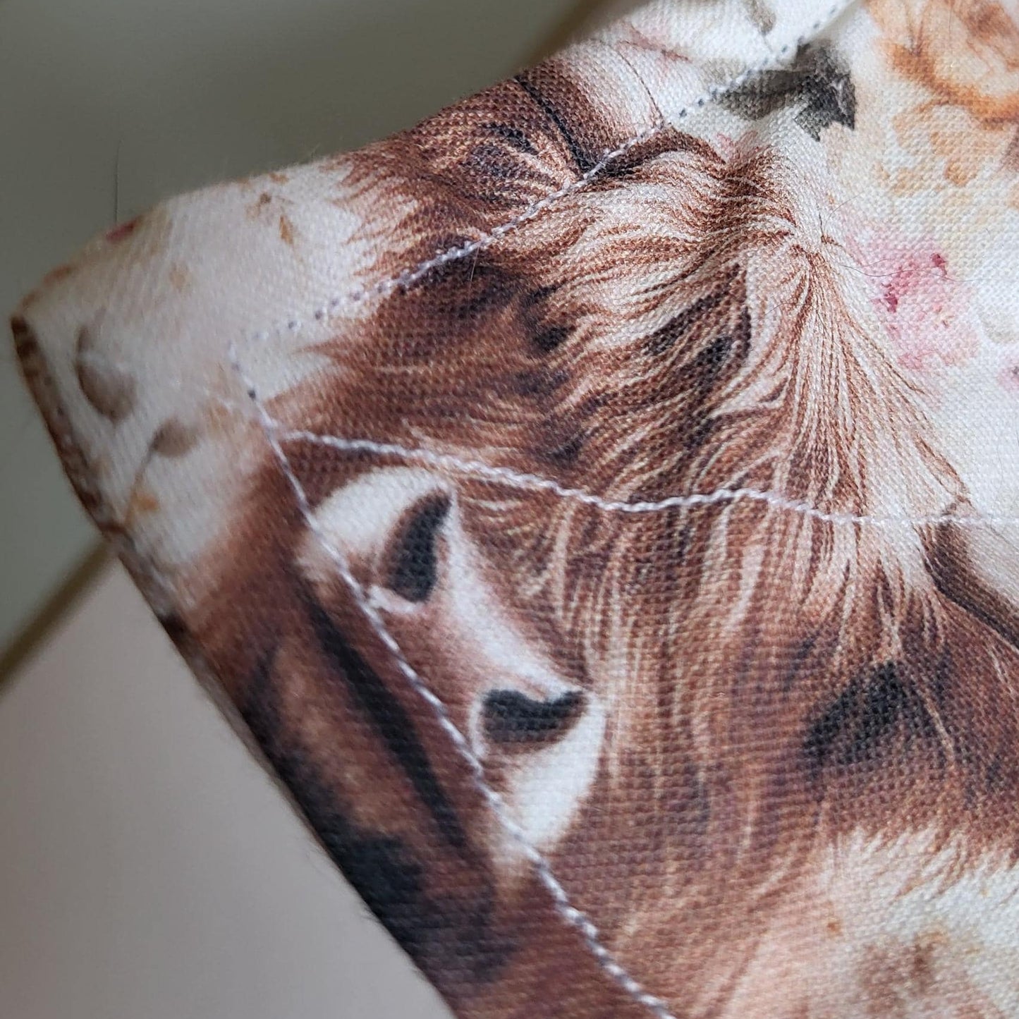 Highland Cow Bowl Cozy: Floral Farmhouse Decor