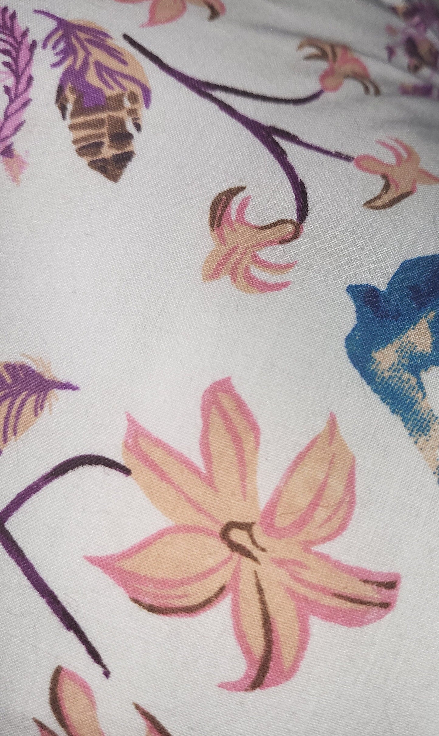 Floral Heart Cushion: Bird & Dreamcatcher Print Pillow