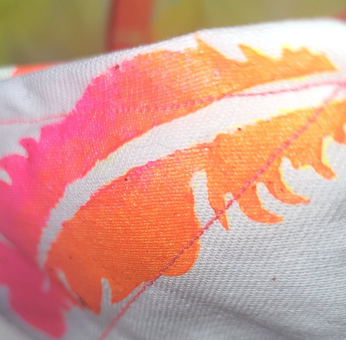Neon Feather Print Bowl Cosy: Heat Resistant Bowl Protection - KJ Designs