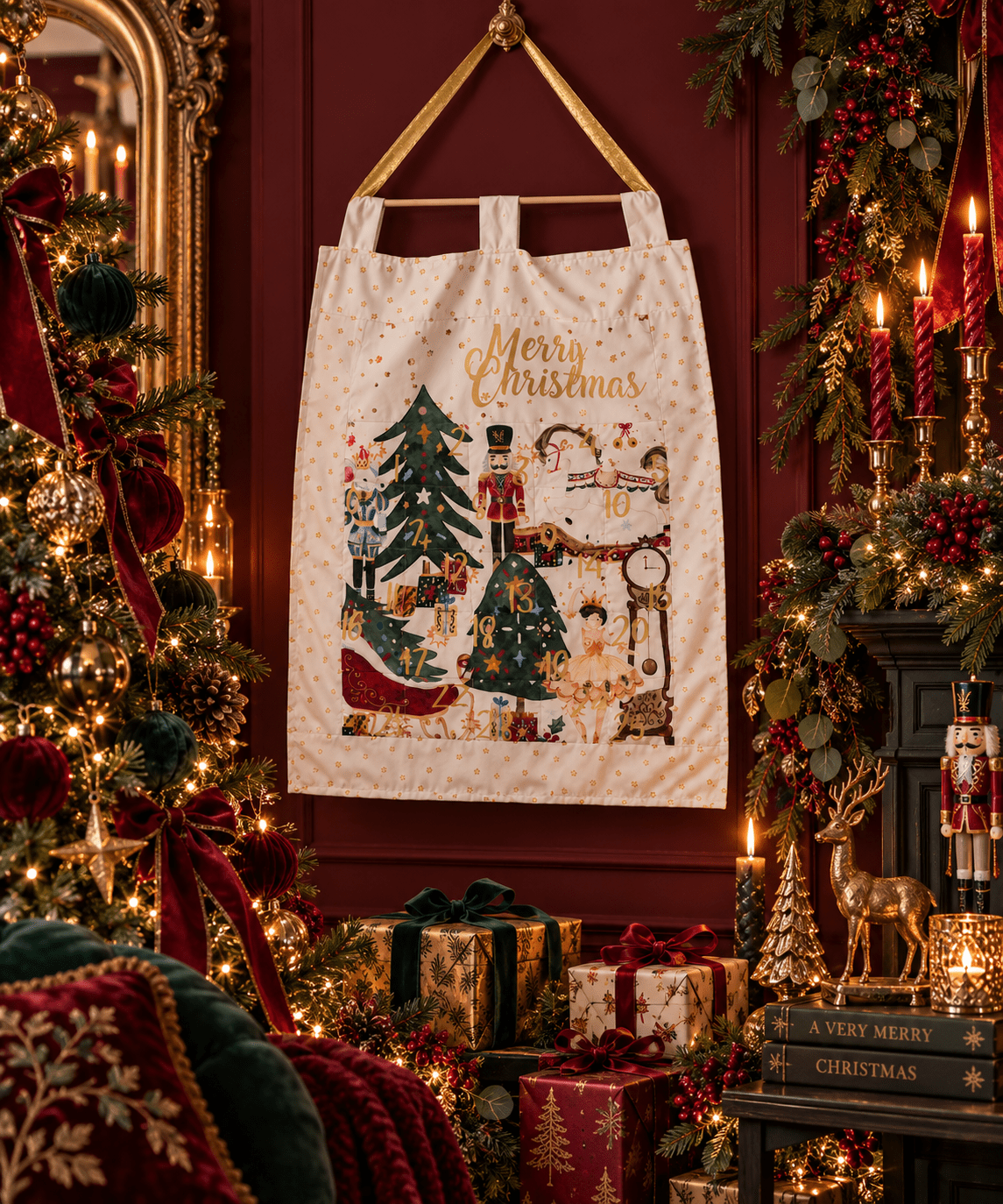 Reusable Handmade Christmas Advent Calendar - KJ Designs