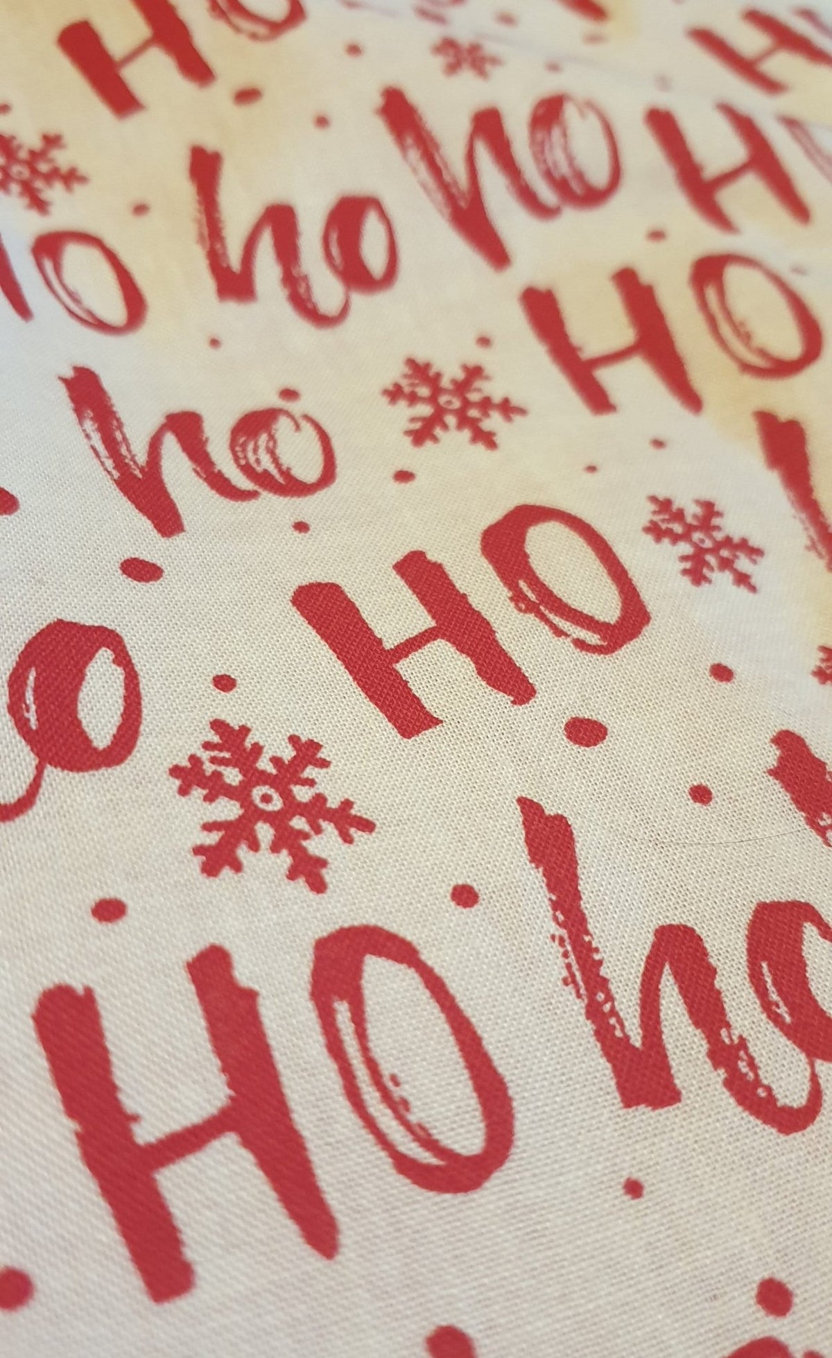 Snowflake Print Christmas Stocking: Red & White Holiday Decor - KJ Designs