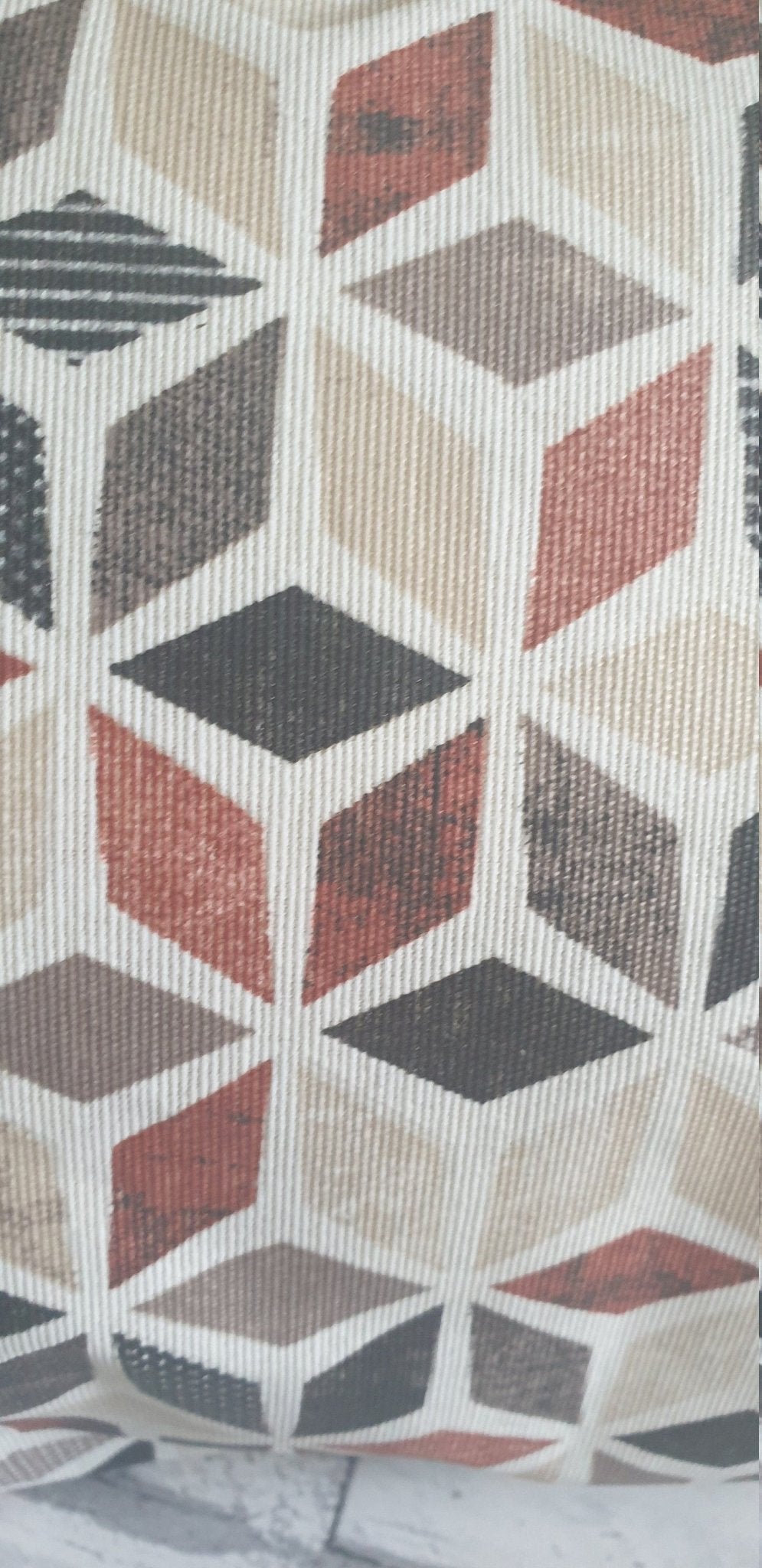 Water Resistant Outdoor Cushion: Geometric Print Patio Decor - KJ Designs