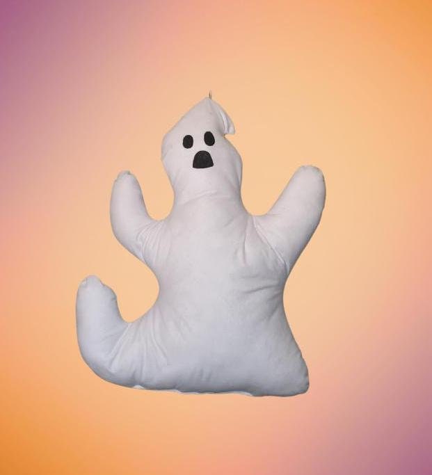 Hanging Ghost Pillow: Handmade Halloween Home Decor