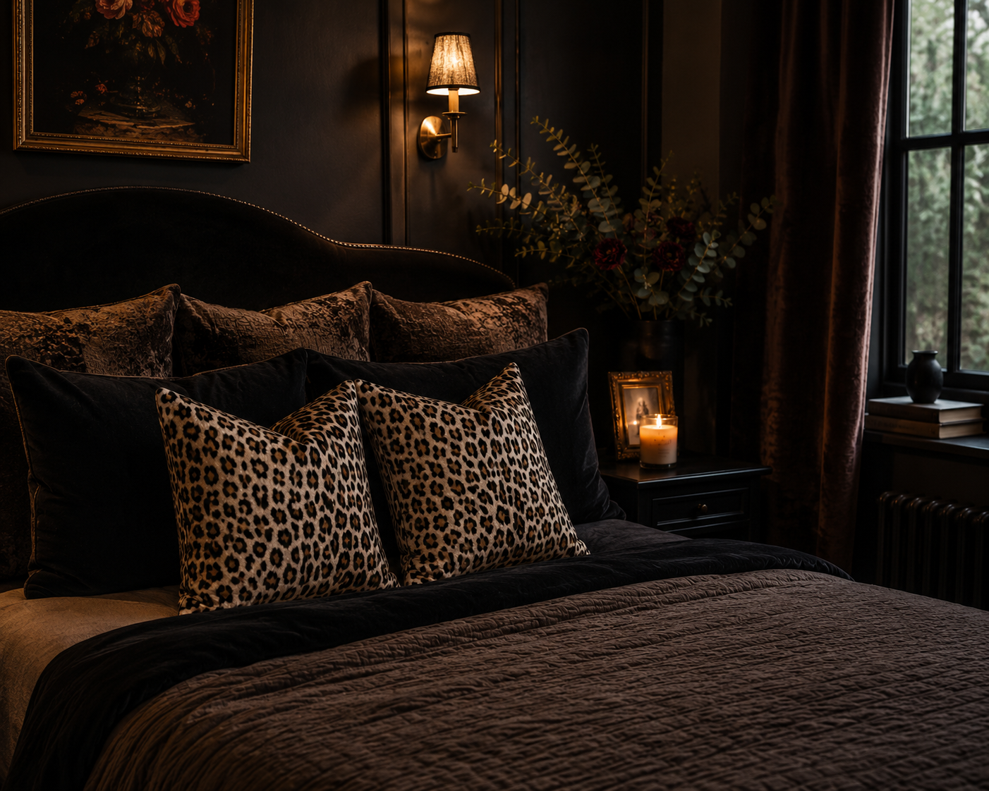 Leopard Print Cushions: Handmade Animal Print Decor, Pair