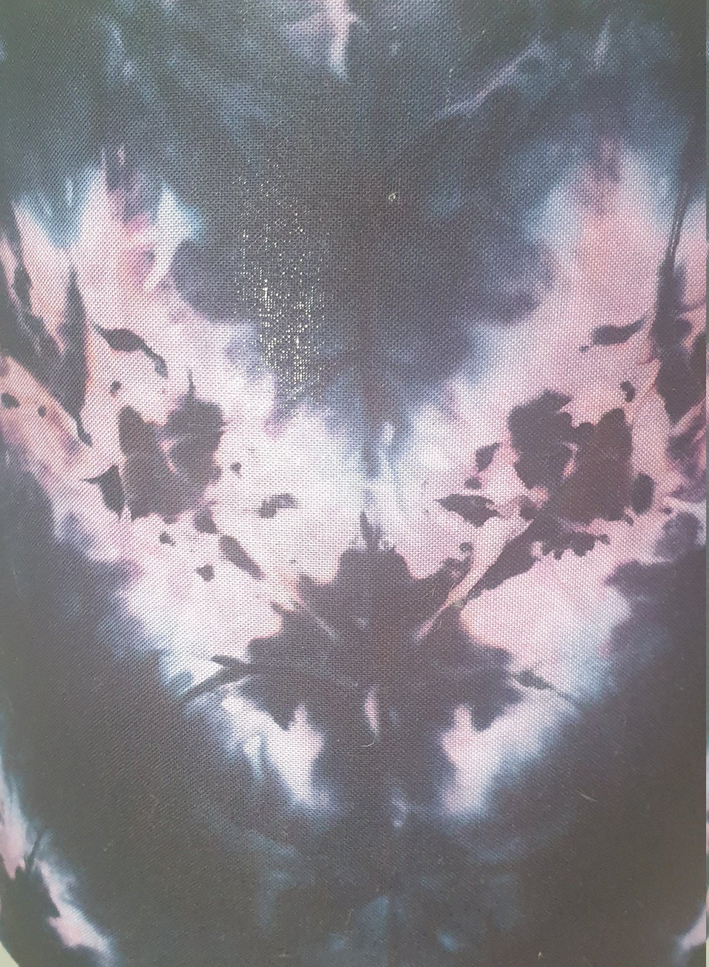 Black & Pink Drum Lampshade: Hand-Printed Alternative Decor