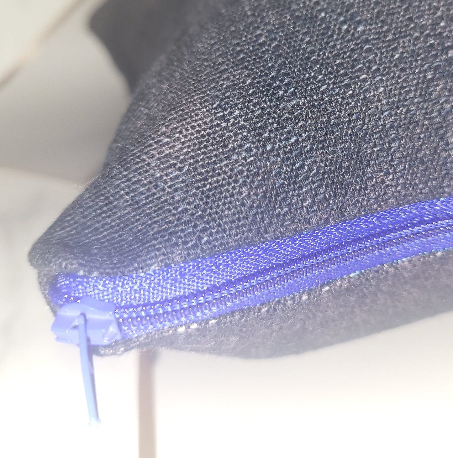 Denim Blue Cushion: Square Throw Pillow, Modern Home Decor (30cm)