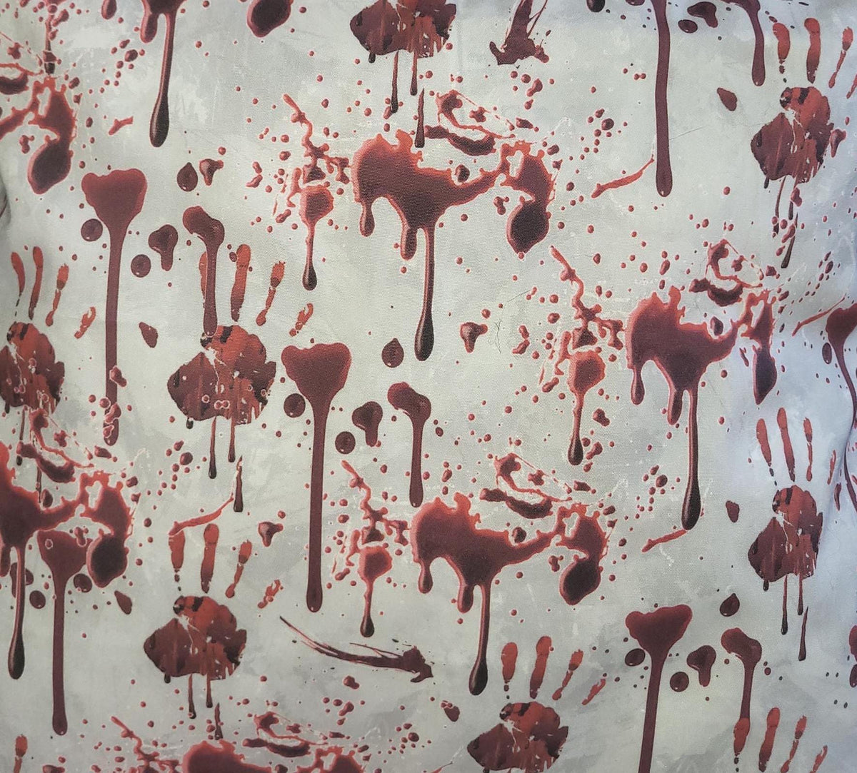 Bloody Handprint Halloween Pillow Covers: Alternative Horror Decor (Set of Two) - KJ Designs