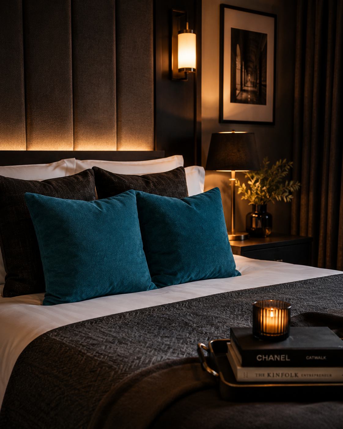Teal Velvet Cushions: Square Pillows, Family Room Decor (30cm)