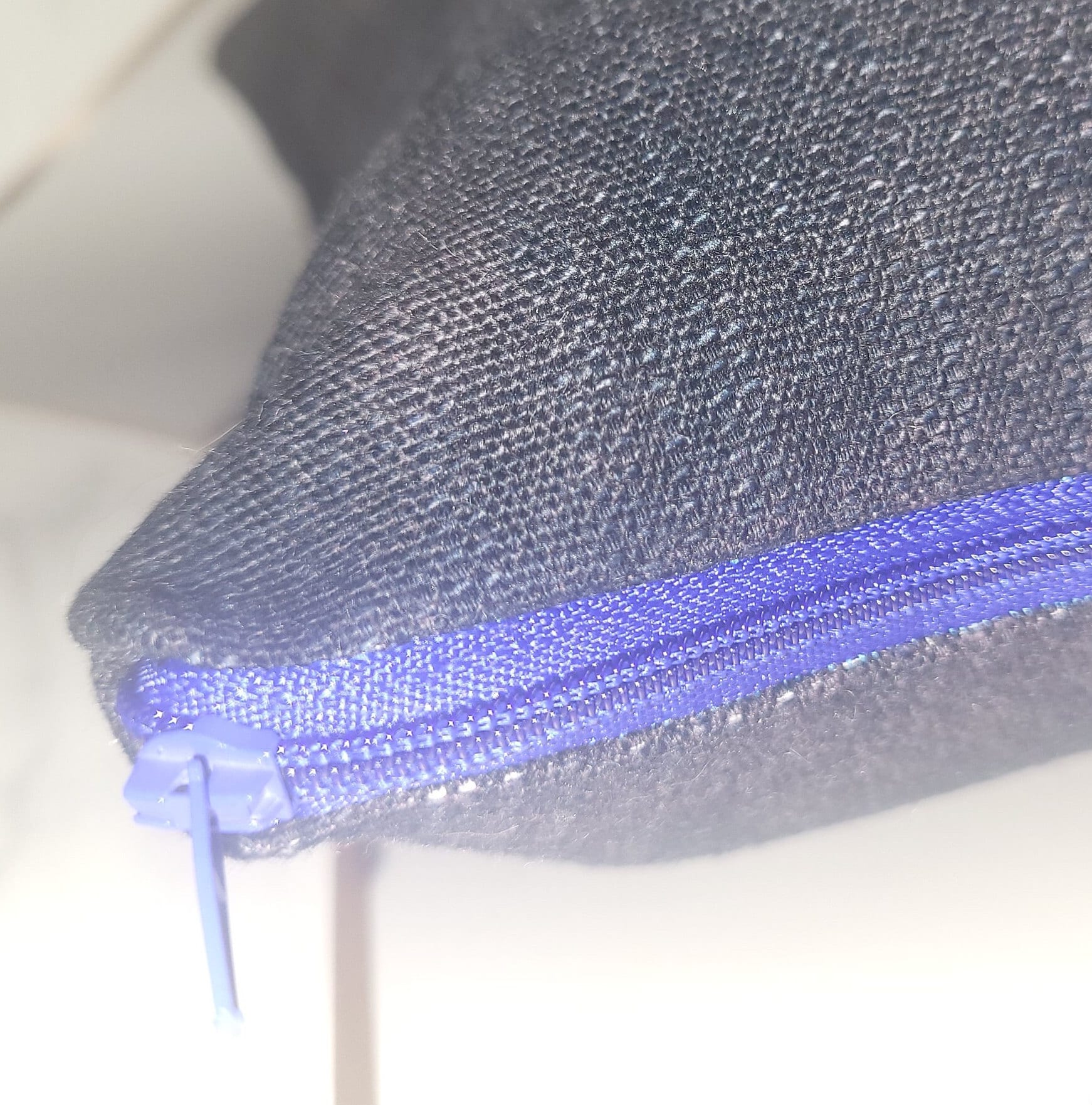 Denim Blue Cushion: Square Throw Pillow, Modern Home Decor (30cm) - KJ Designs