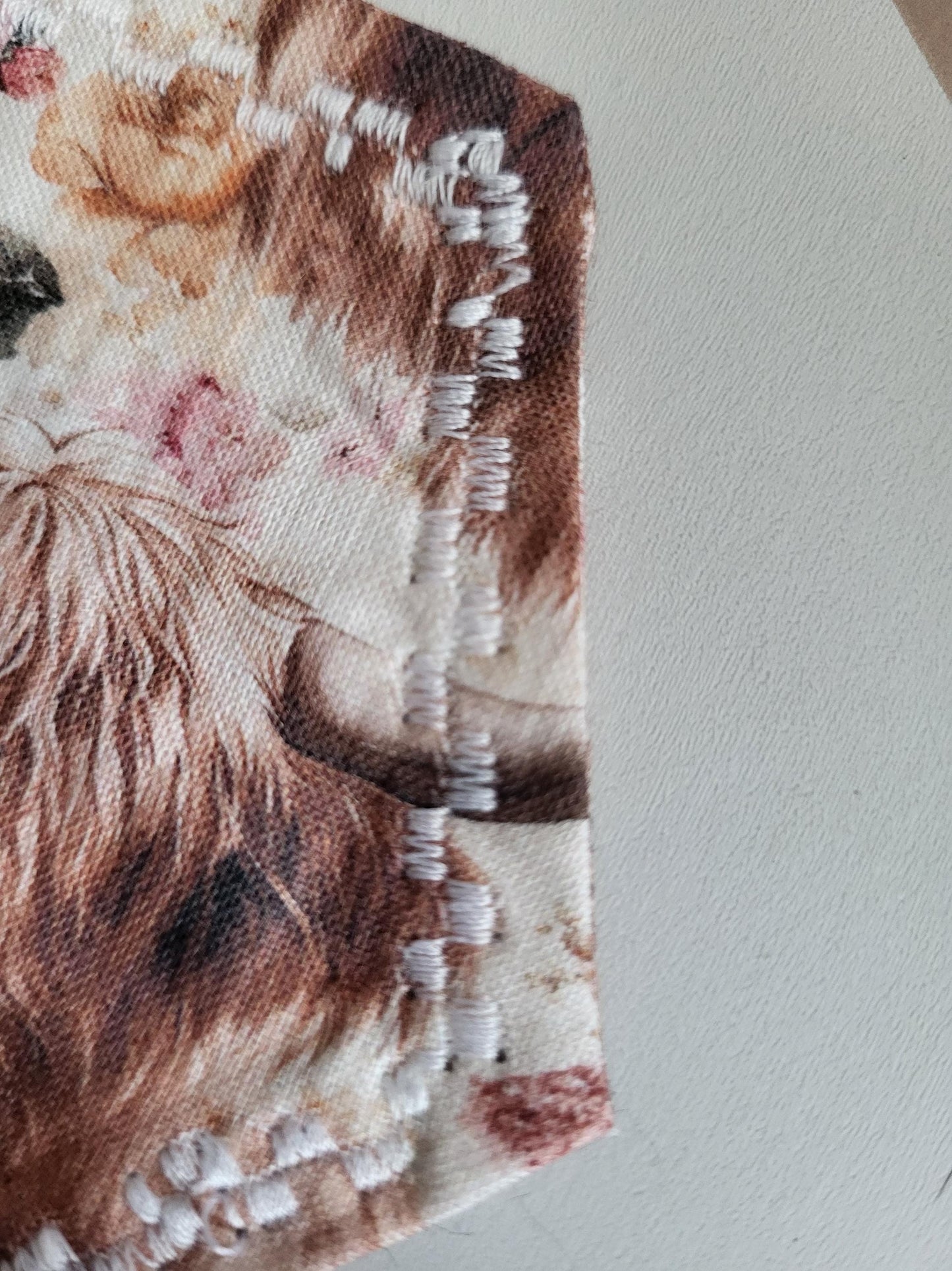 Highland Cow Fabric Coasters: Set of 4 Hexagon Coasters