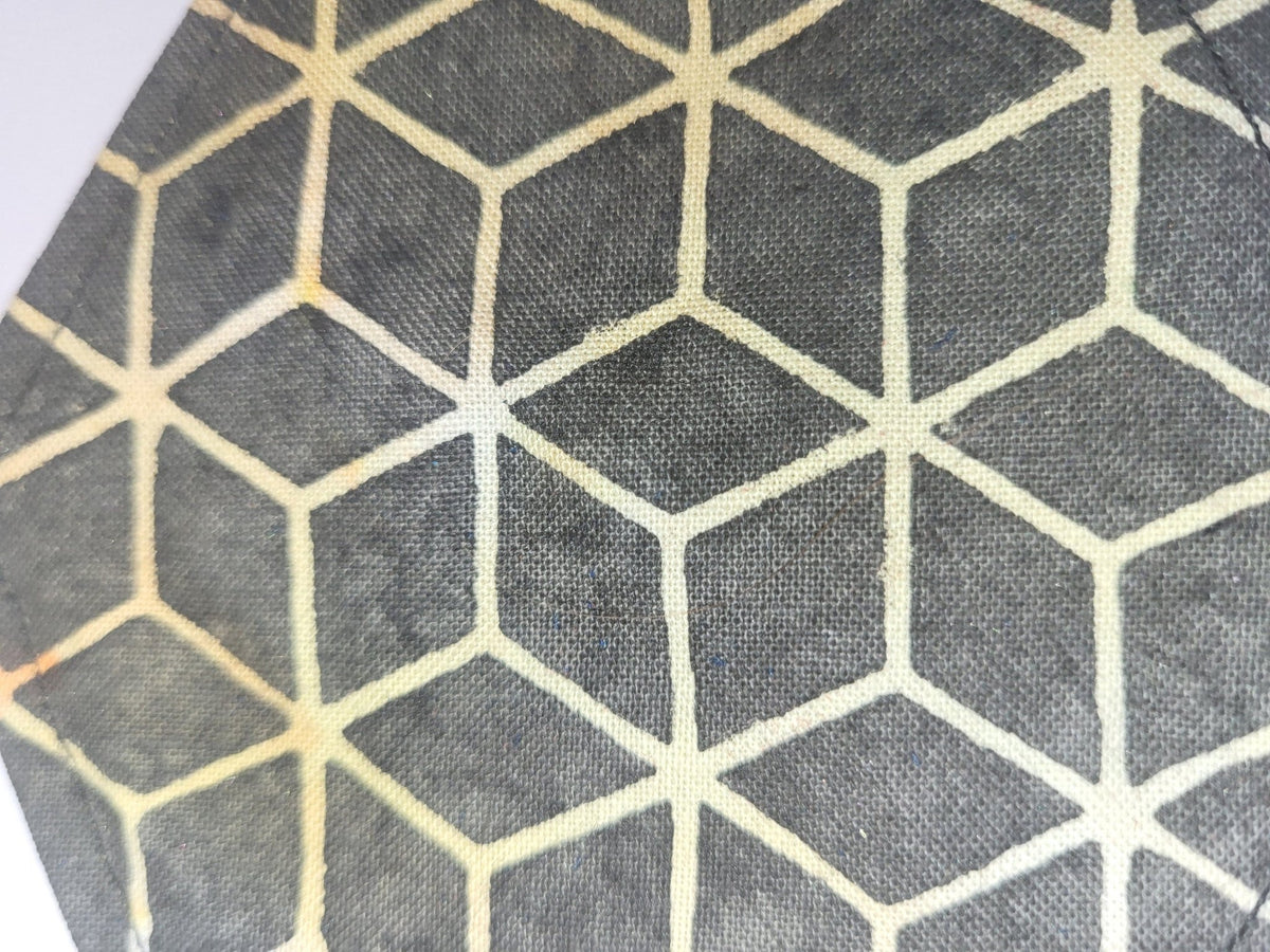 Geometric Coaster Set: Eco-Friendly Hexagonal Decor, Set of 4 - KJ Designs