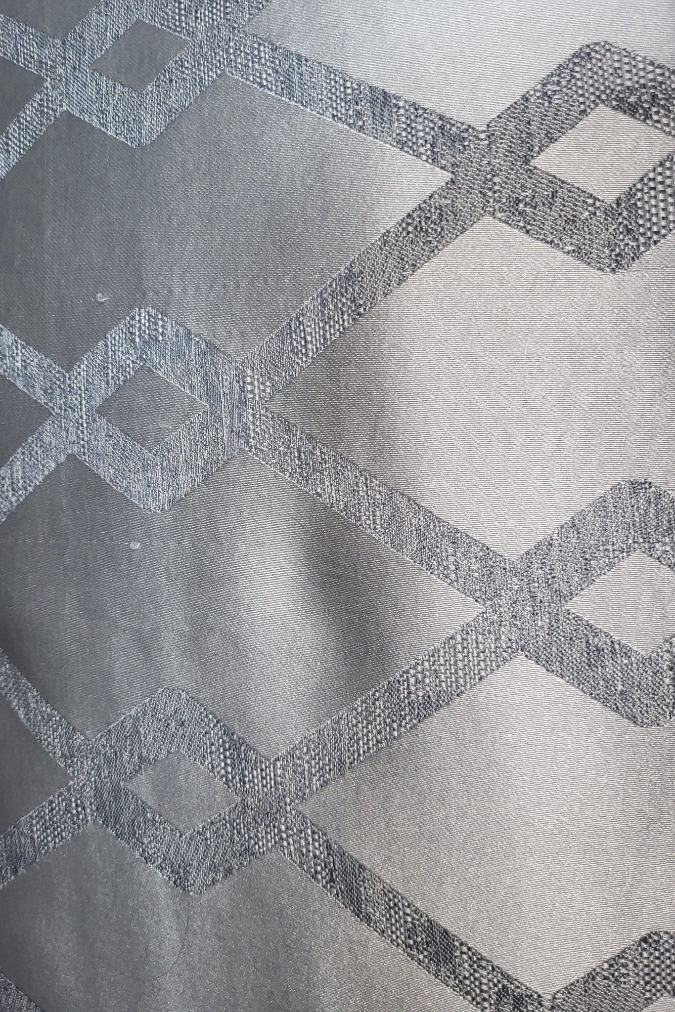 Geometric Silver Grey Cushions: Minimalist Home Decor, Rectangle Pillow Pair - KJ Designs