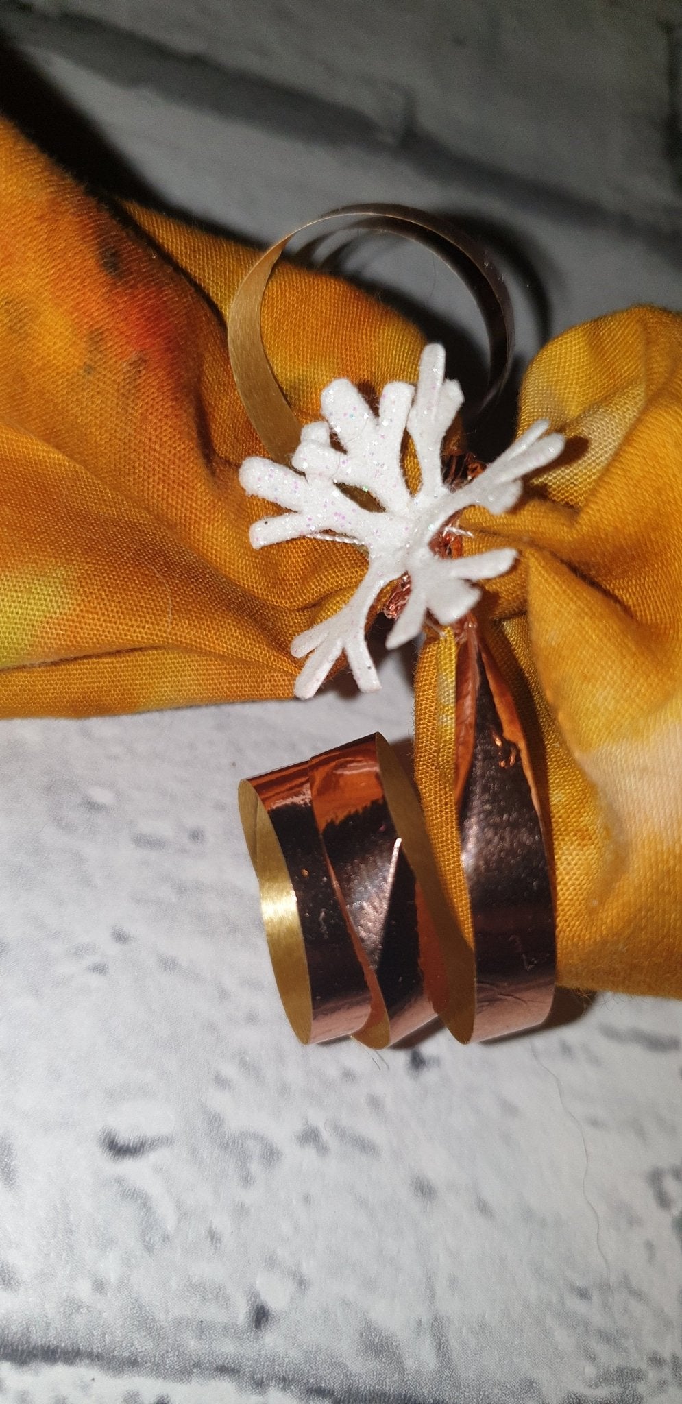 Hand-Dyed Fabric Christmas Crackers: Eco-Friendly Holiday Decor (Set of Three) - KJ Designs