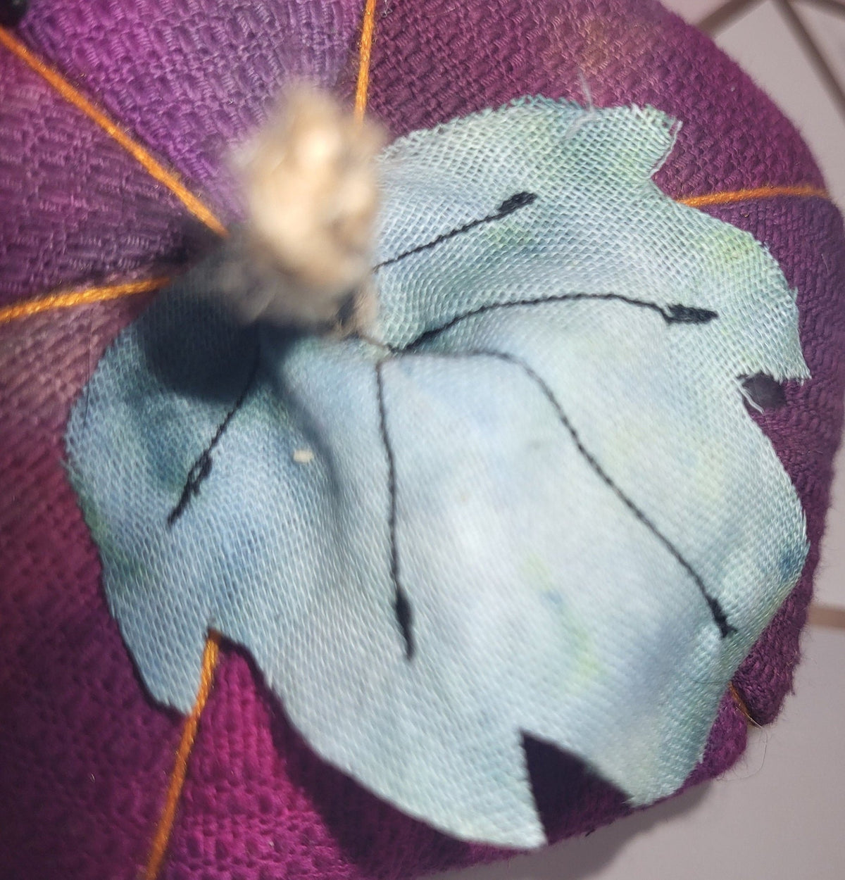 Handmade Purple Halloween Pumpkins: Spooky Spider Decor (Pair) - KJ Designs