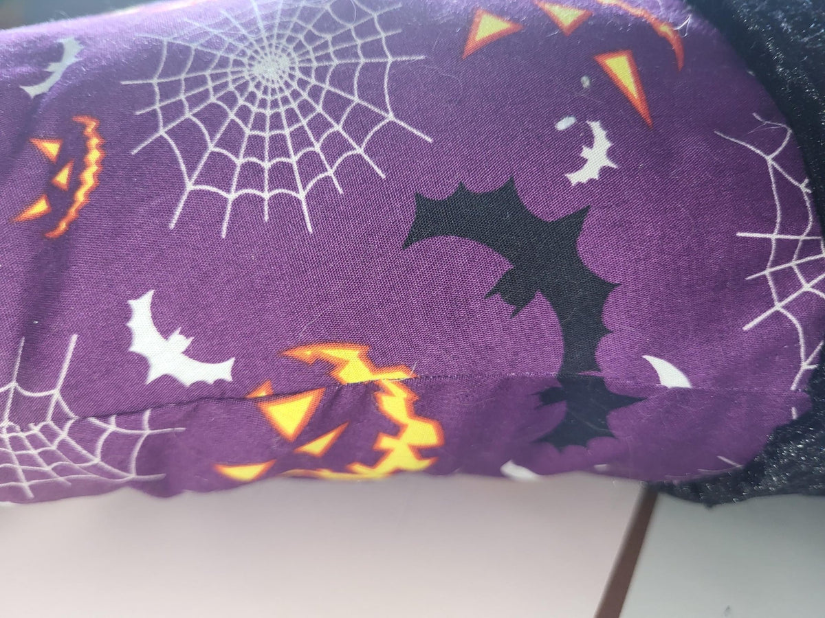 Handcrafted Purple Witch Hat Cushion: Halloween Accent Pillow - KJ Designs