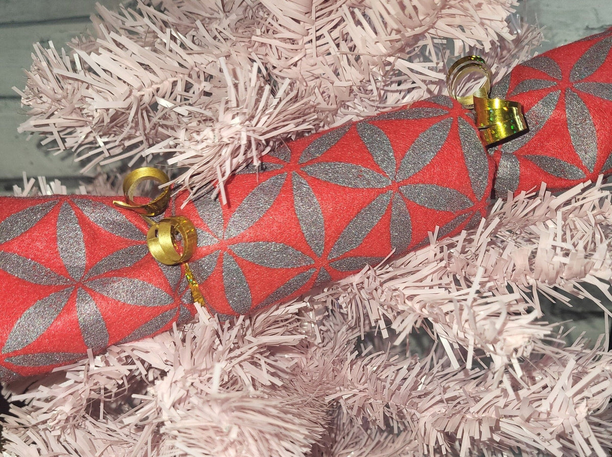 Handmade Sustainable Christmas Crackers: Handprinted Eco Decor (Set of 5) - KJ Designs