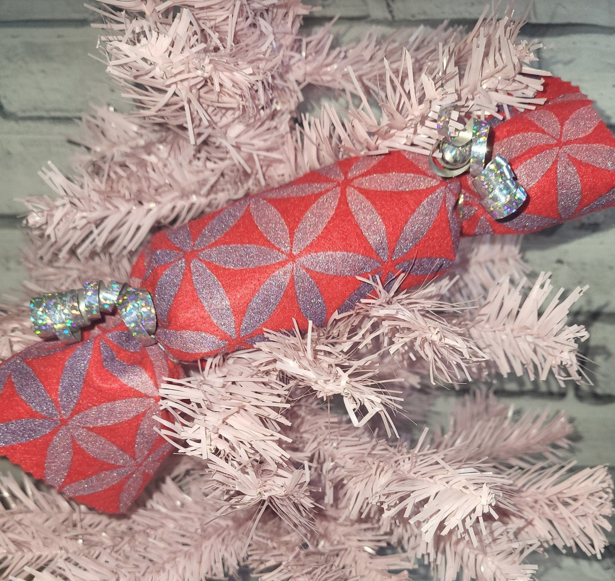 Handmade Sustainable Christmas Crackers: Handprinted Eco Decor (Set of 5) - KJ Designs