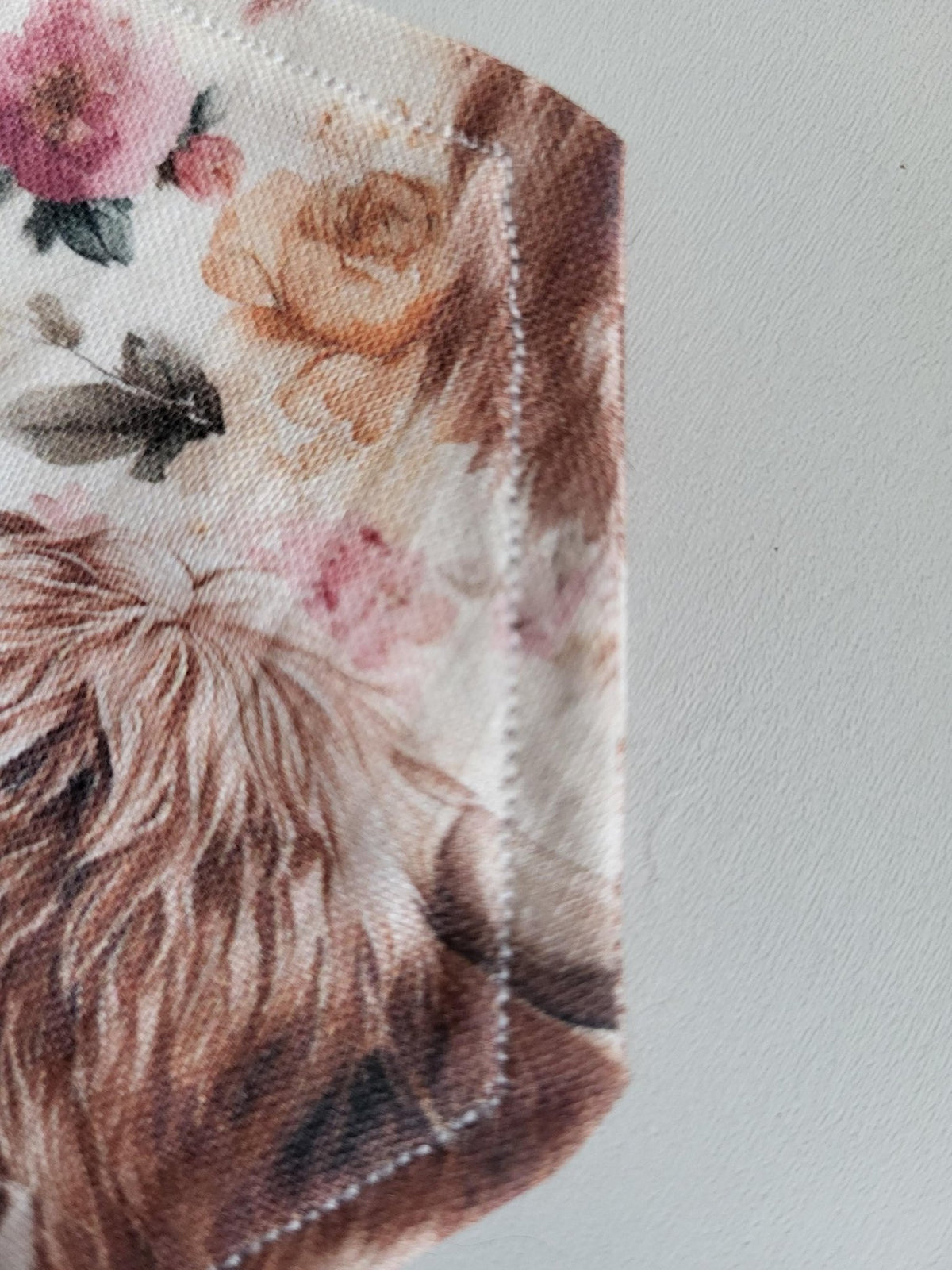 Highland Cow Fabric Coasters: Set of 4 Hexagon Coasters - KJ Designs