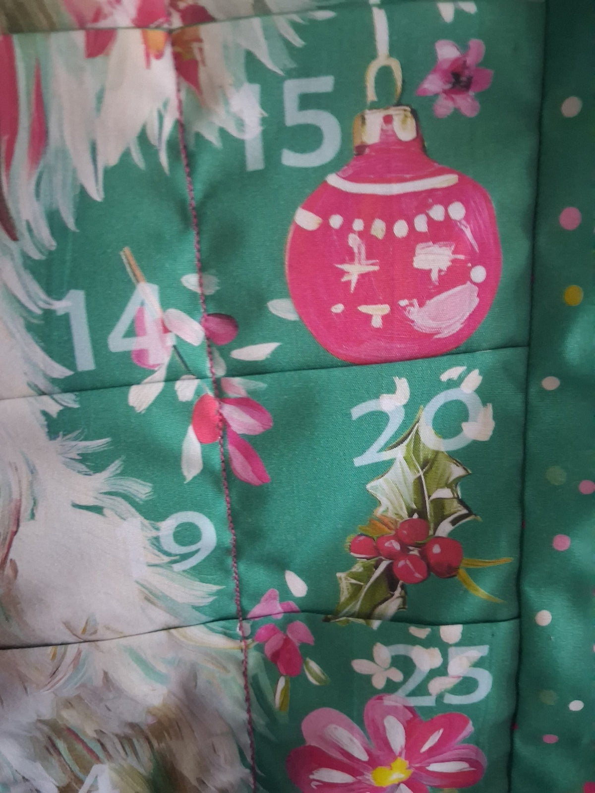 Highland Cow Reusable Fabric Advent Calendar - KJ Designs
