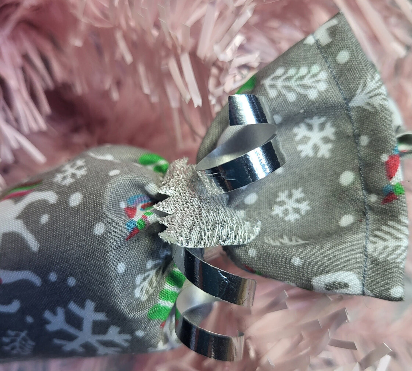 Unicorn Christmas Crackers: Set of 5 Handsewn Fabric Decorations