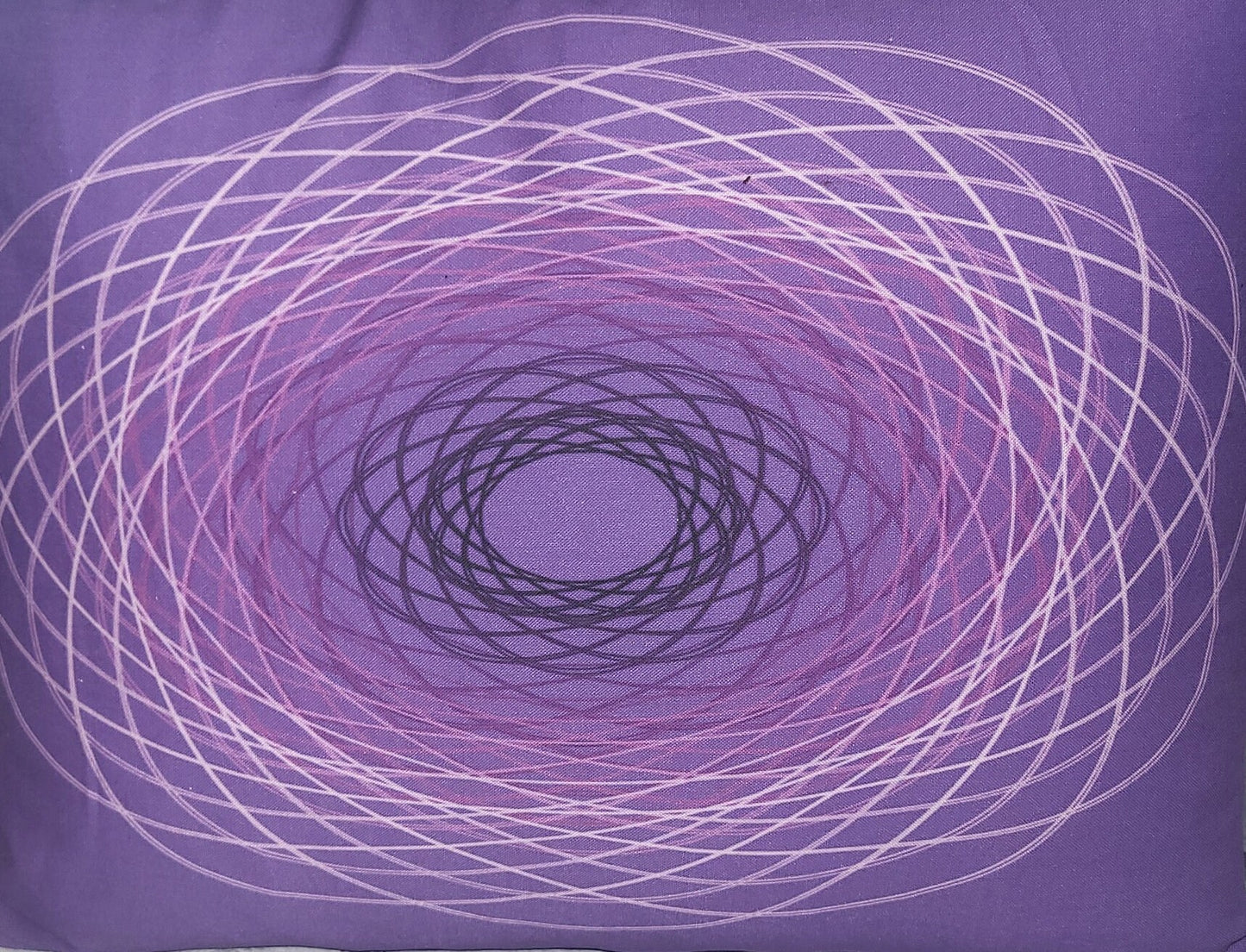 Spirograph Print Pillows: Recycled Cotton Scatter Cushions (Set of 2)