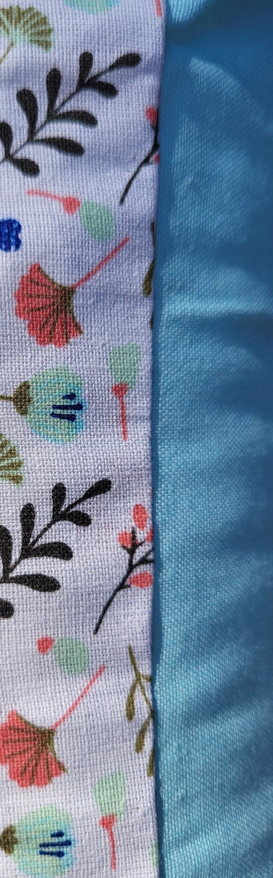 Reversible Floral Cushion: Sky Blue Summer Decor