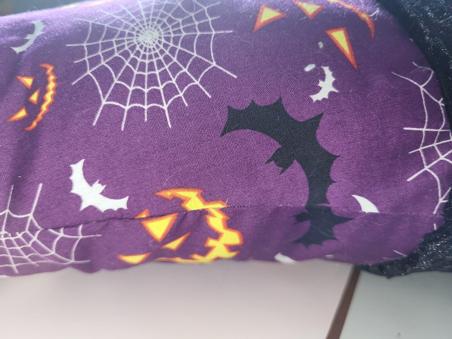 Handmade Purple Witches Hat Cushion: Halloween Decor Pillow