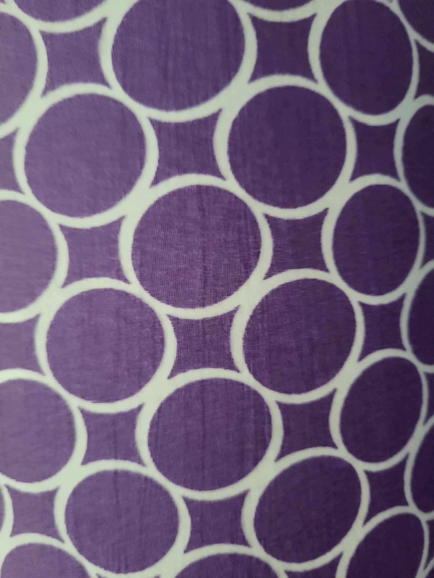 Purple Ombre Lampshade: Geometric Print, Girl's Room Decor