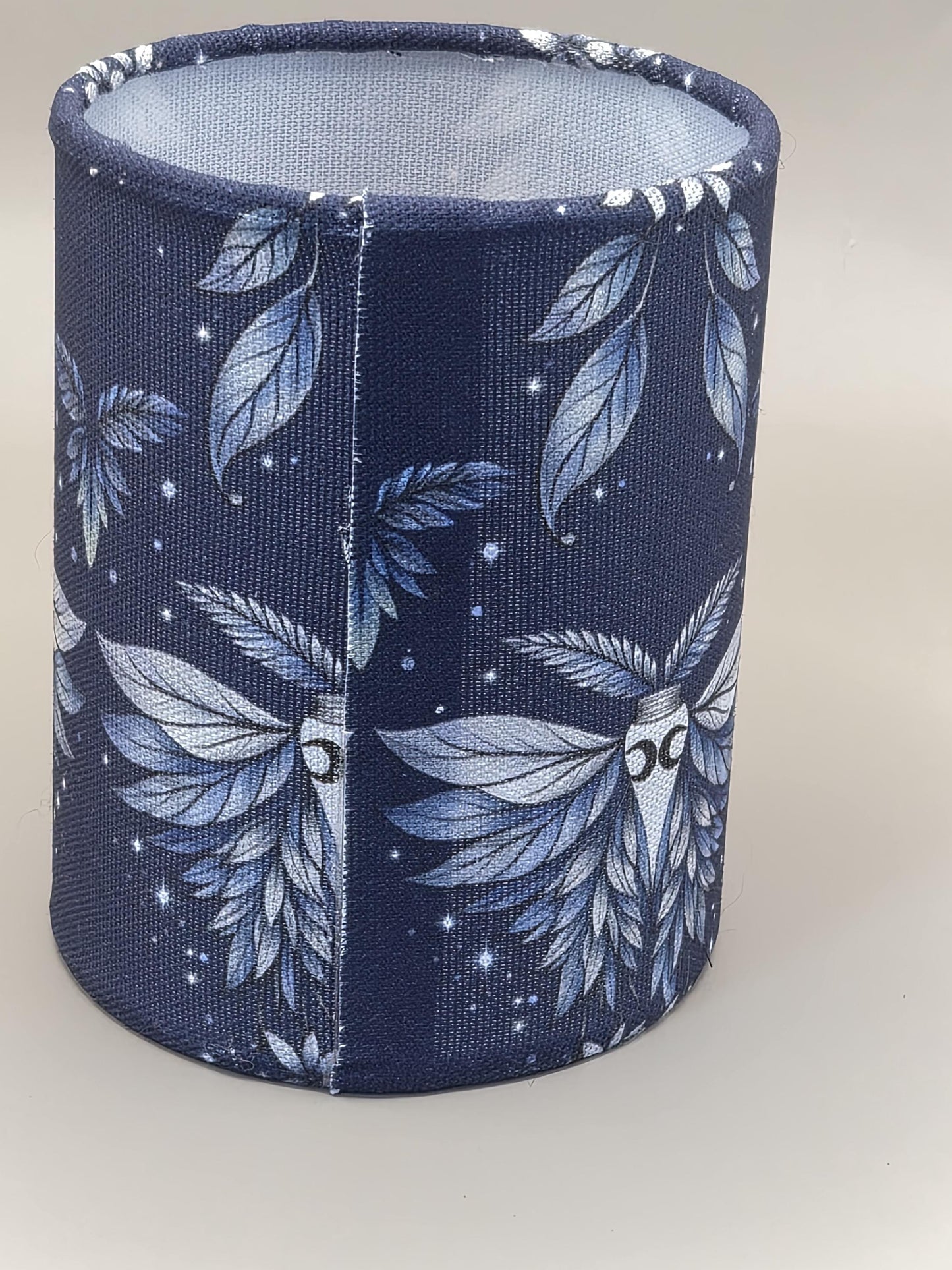 Dark Moth Fabric Tealight Holder | Whimsical Cottagecore LED Candle Lamp