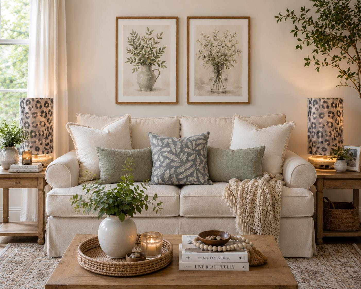 Feather Print Grey Cushion Cover: Hand-Dyed Minimalist Decor