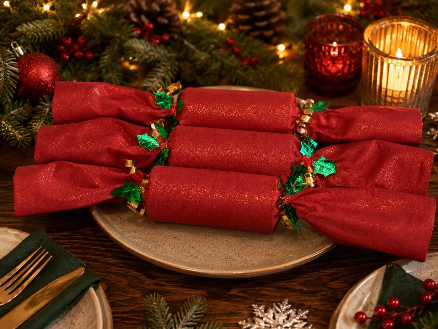 Eco-Friendly Christmas Crackers: Hand-Sewn Yule Decorations