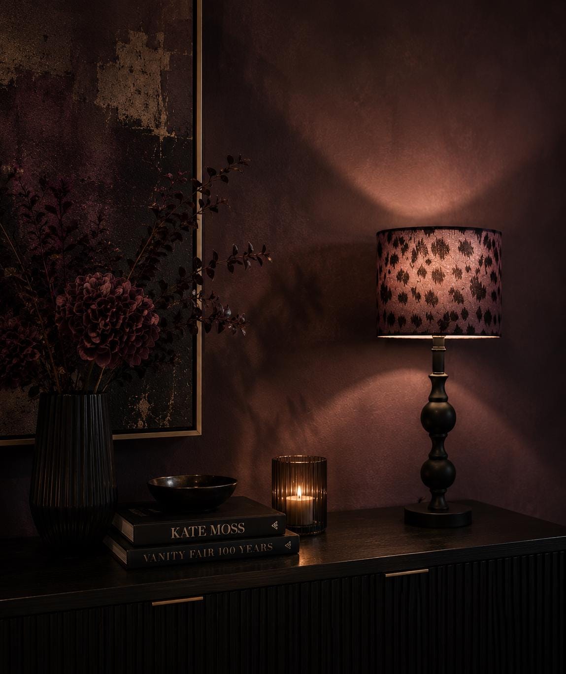 Animal Print Oval Lampshade: Purple Accent Lighting, Kid's Room Decor