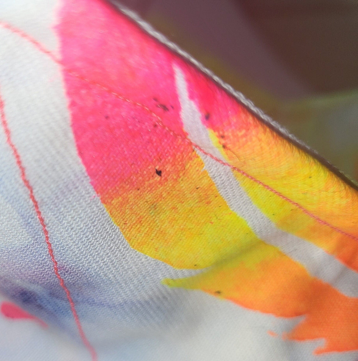 Neon Feather Print Bowl Cosy: Heat Resistant Bowl Protection - KJ Designs