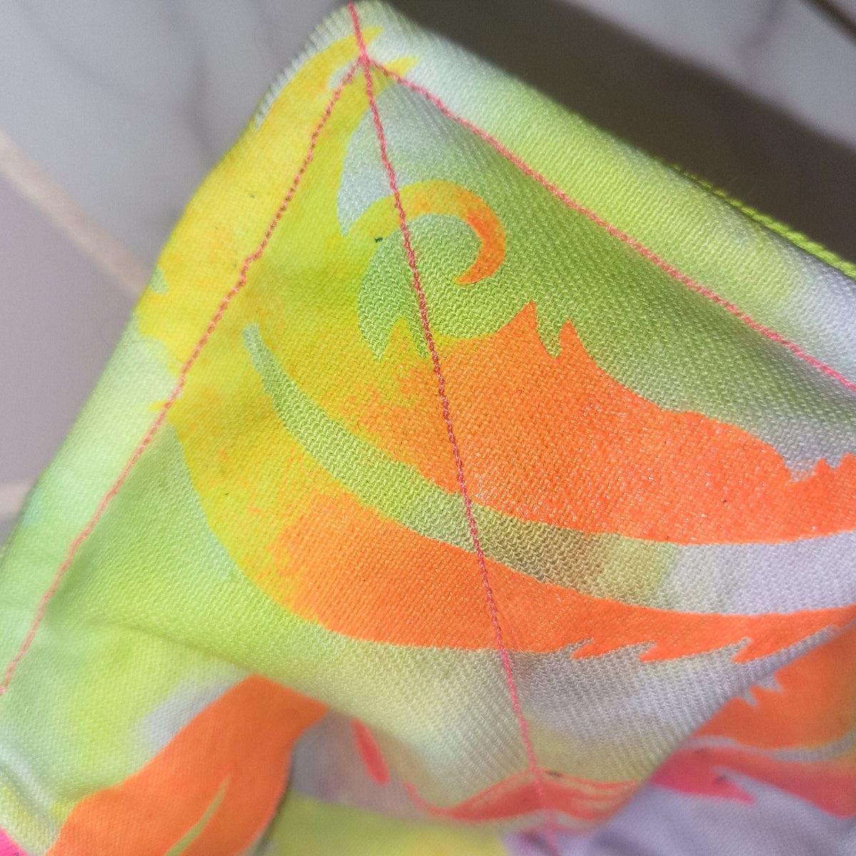 Neon Feather Print Bowl Cosy: Heat Resistant Bowl Protection - KJ Designs