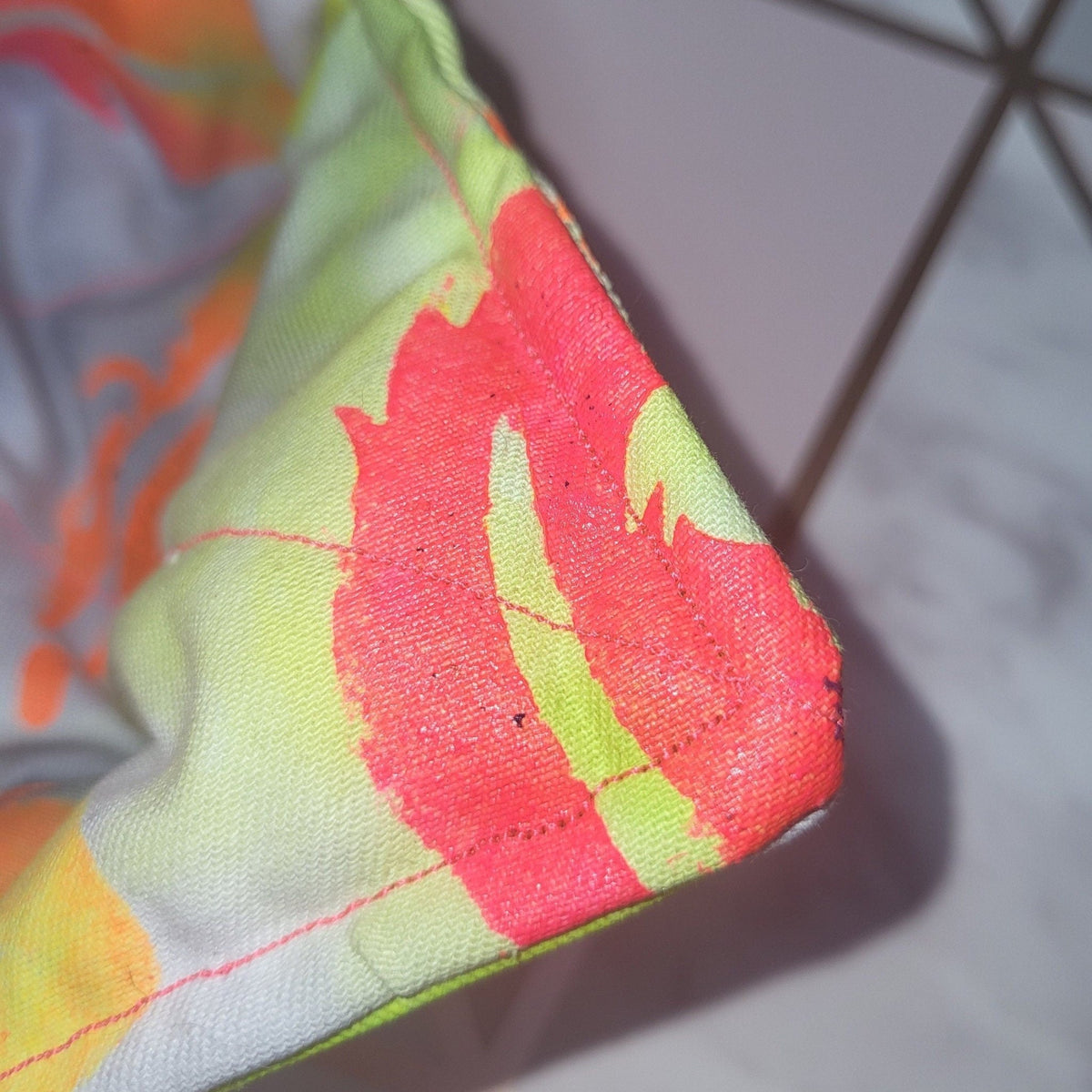 Neon Feather Print Bowl Cosy: Heat Resistant Bowl Protection - KJ Designs