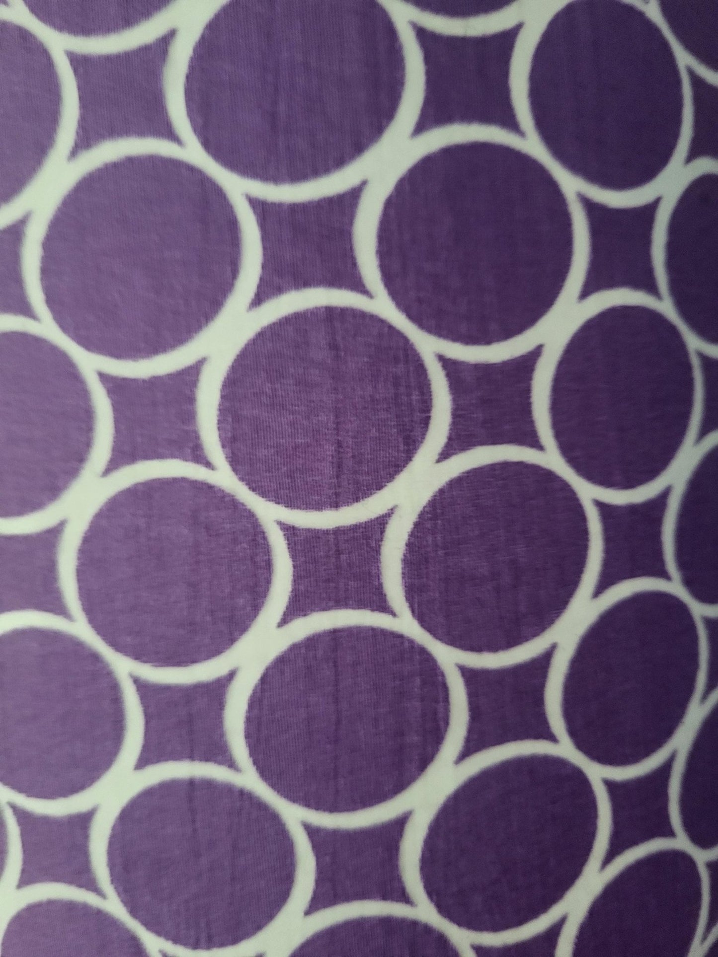 Purple Ombre Lampshade: Geometric Print, Girl's Room Decor - KJ Designs