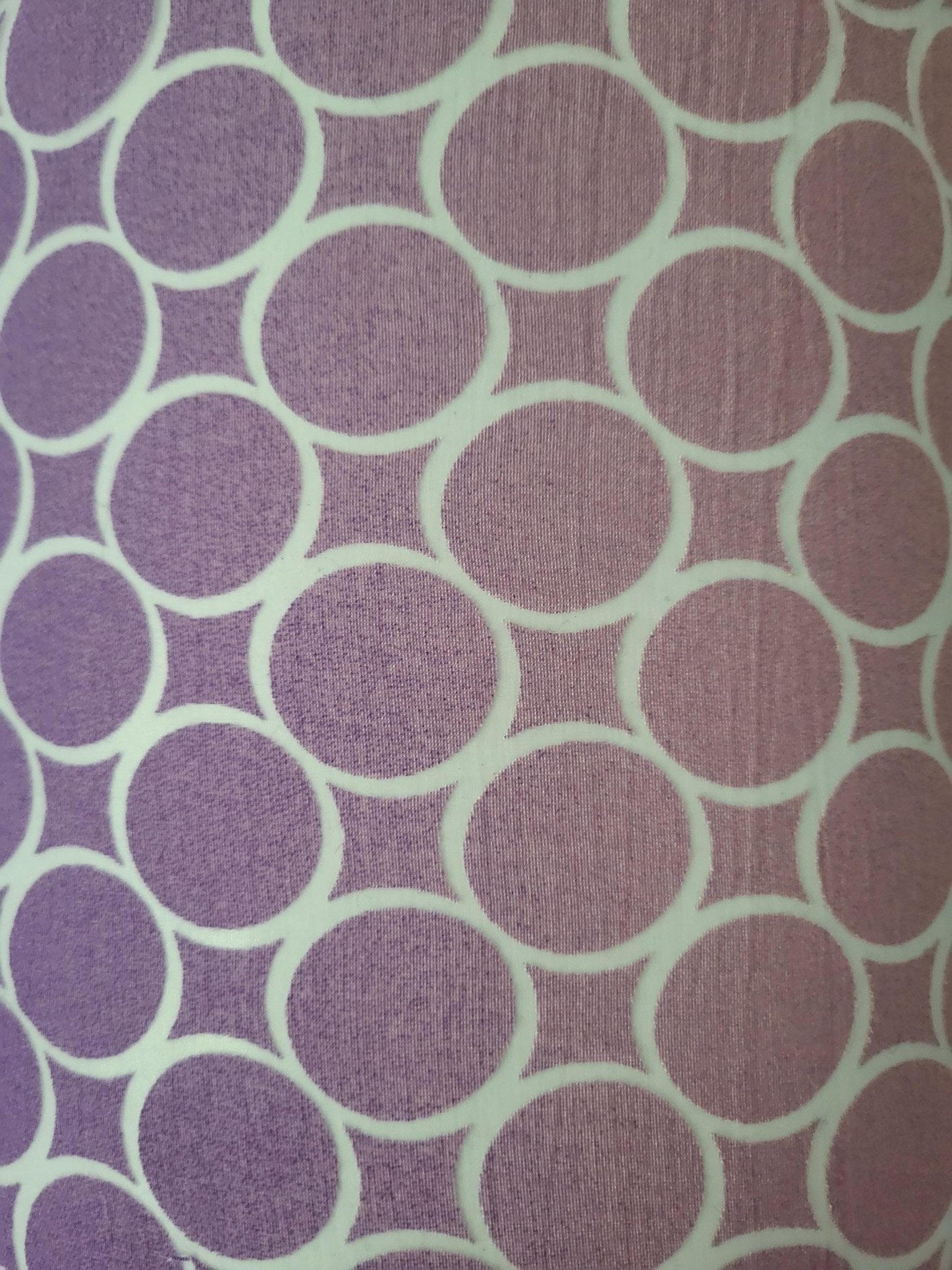 Purple Ombre Lampshade: Geometric Print, Girl's Room Decor - KJ Designs