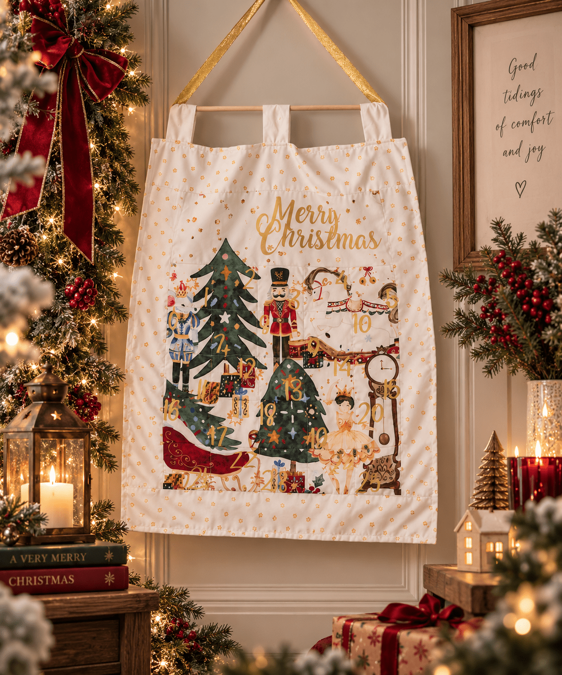 Reusable Handmade Christmas Advent Calendar - KJ Designs