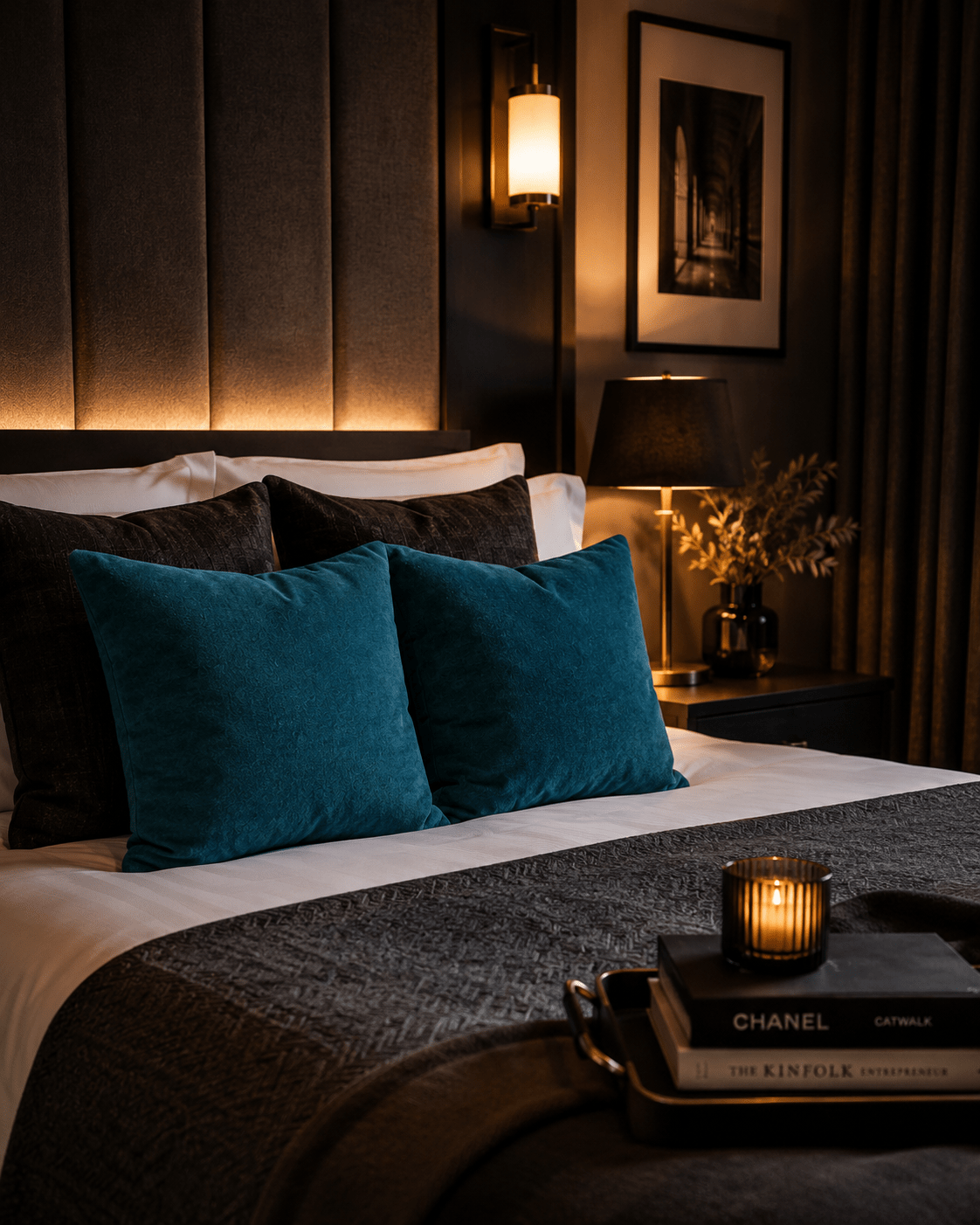 Teal Velvet Cushions: Square Pillows, Family Room Decor (30cm) - KJ Designs