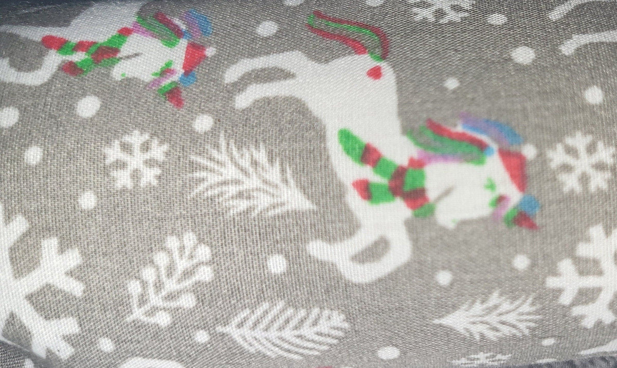 Unicorn Christmas Crackers: Set of 5 Handsewn Fabric Decorations - KJ Designs
