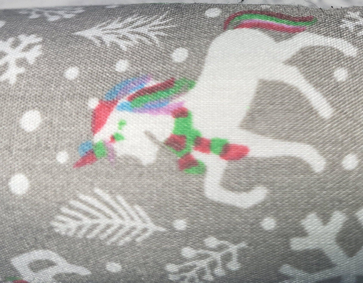 Unicorn Christmas Crackers: Set of 5 Handsewn Fabric Decorations - KJ Designs