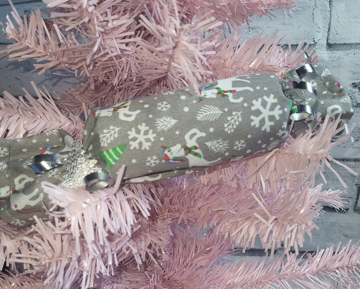 Unicorn Christmas Crackers: Set of 5 Handsewn Fabric Decorations - KJ Designs