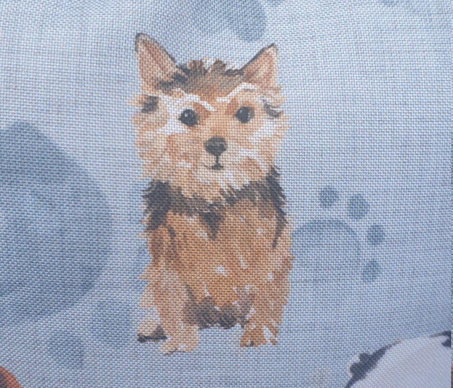 Water-Resistant Dog Print Outdoor Cushion: Recycled Insert (32cm) - KJ Designs