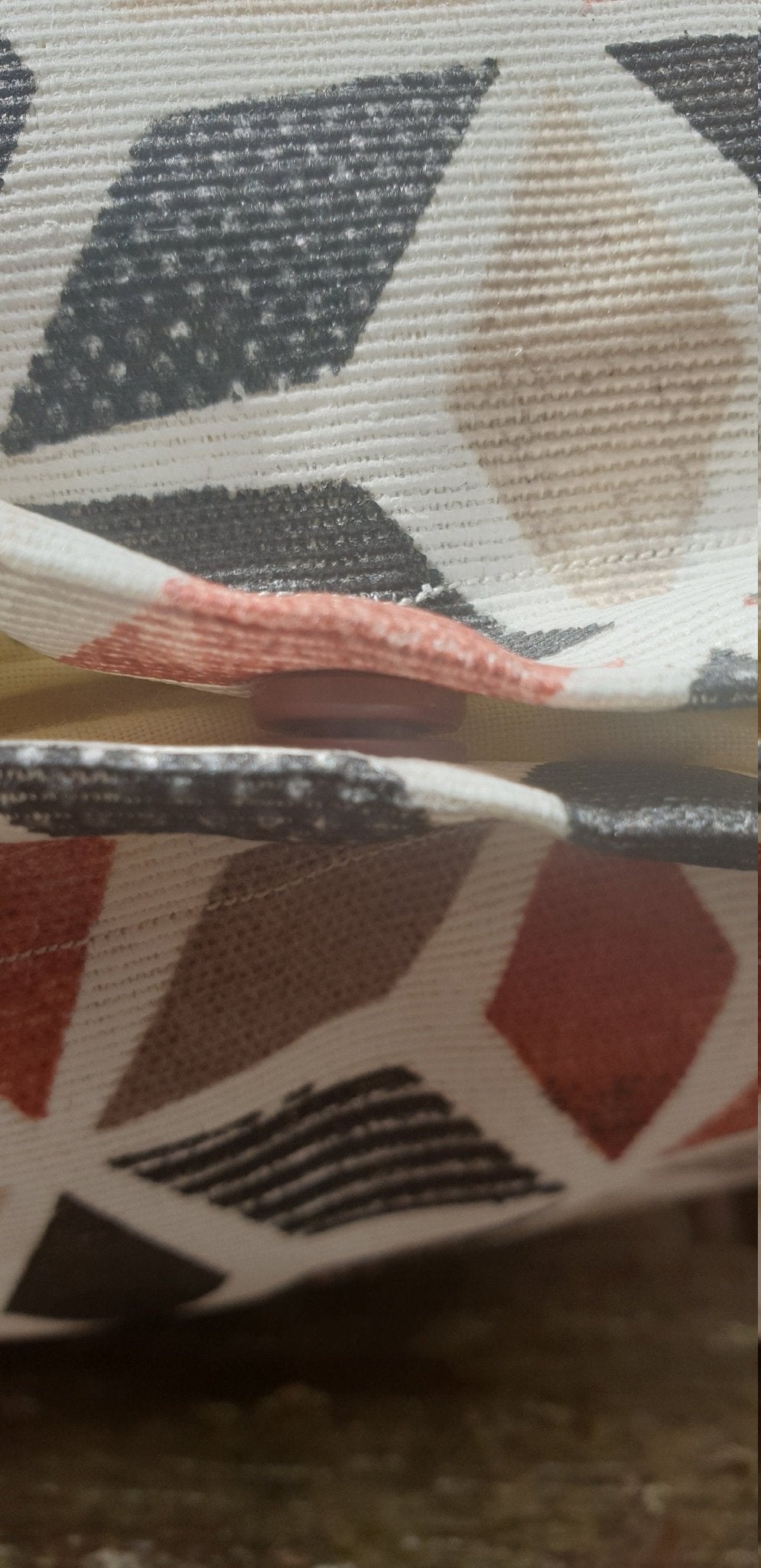 Water Resistant Outdoor Cushion: Geometric Print Patio Decor - KJ Designs