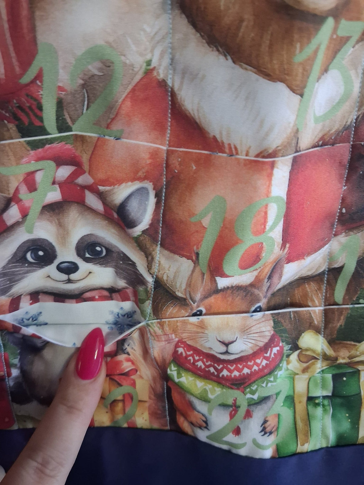 Woodland Animals Reusable Fabric Advent Calendar - KJ Designs