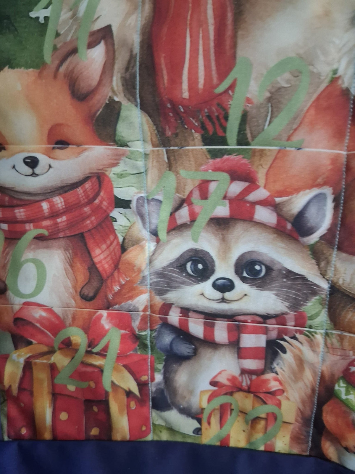 Woodland Animals Reusable Fabric Advent Calendar - KJ Designs