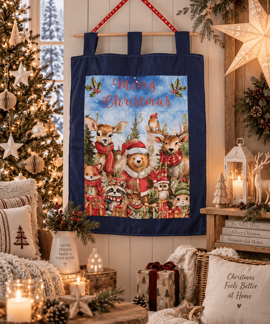 Woodland Animals Reusable Fabric Advent Calendar - KJ Designs